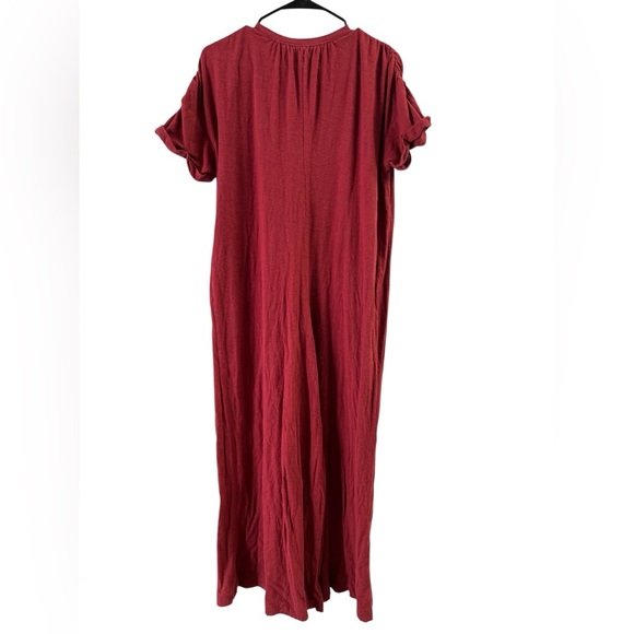 Free people beach red my go to jumpsuit - Picture 5 of 6